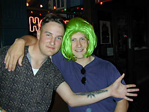 green hair celtic tatoo: 