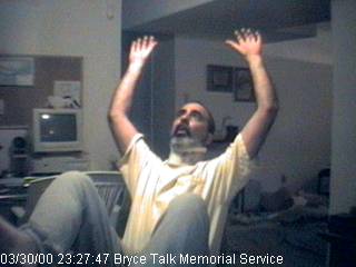 last whee: Steve Lareau doing his last whee chairspin