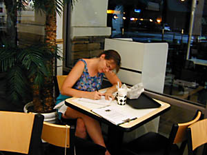 susan writing: 