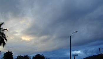 yellow blue clouds: