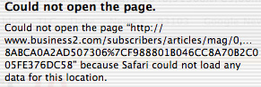 B2 login failure: 