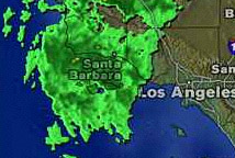 Santa Barbara rain: 