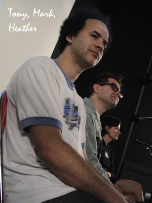Tony, Mark, Heather: 