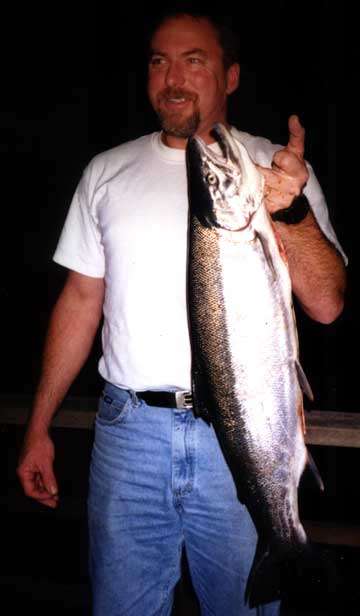 Ken's fish: This 30" steelhead put a nice cap on 2000.