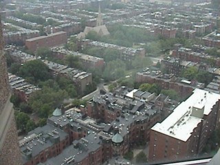 View from Copley Marriott: The view from the southeast facing window in our room at the Copley Marriott, 19 July 2002.
