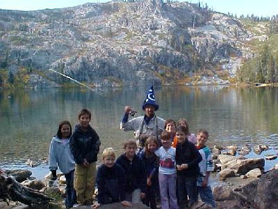 4th graders at Castle Lake learning to fish: 