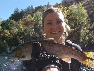 Alexes Quinn with 1st Steelhead: 