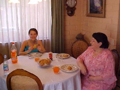Empanadas with Ana Maria nd Monica: 