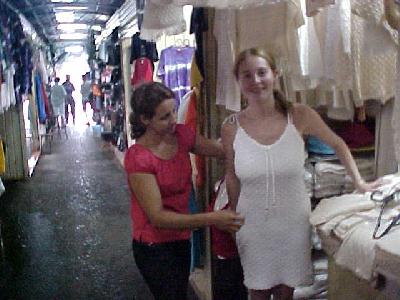 Ana Maria in her new dress: