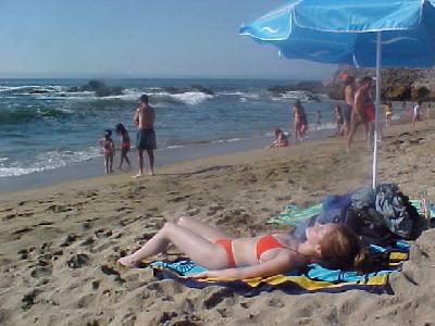 Ana Maria catching some rays: