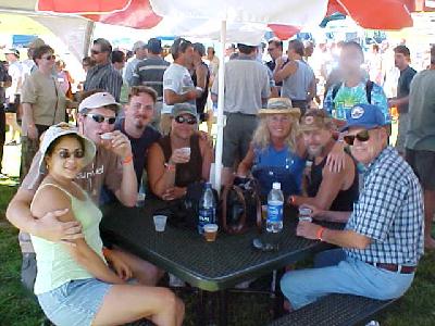 Locals at the brew fest: 
