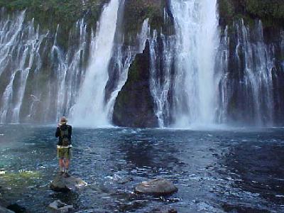 Burney Falls 129 feet with fish on!!: