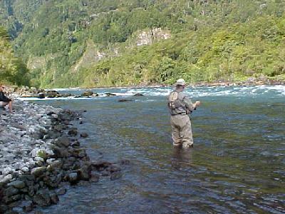 Daniel fishing the rio petrohue what a view: 