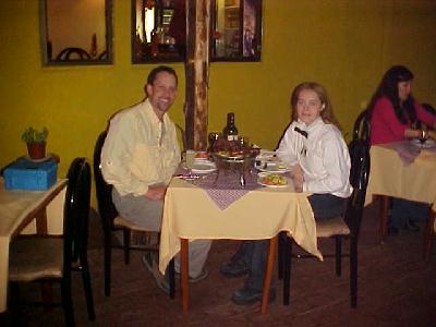 Ana Maria and Jack at the Restaurant: