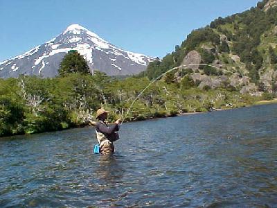 High mountain lake very near Argentina: