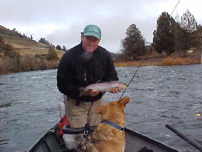 Pat Mahoney showing off his catch: 
