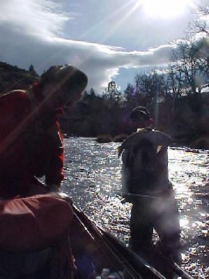Dick and his lunker on the Klamath River: