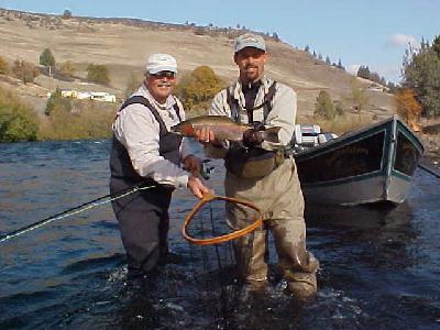 Grant and Jack on the Klamath River Nov 2003: