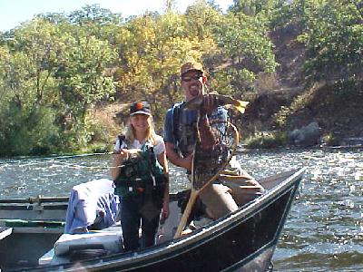Paige Weber with 1st Steelhead Klamath: 