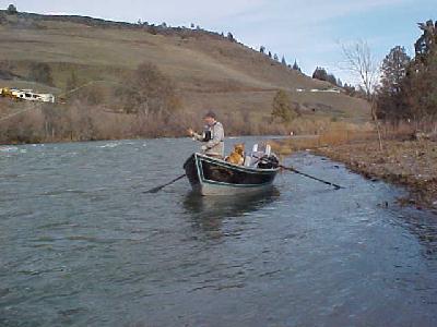 Scott Leary out of the boat: 