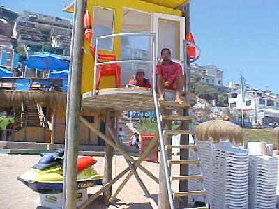 Life Guards on the beach: 