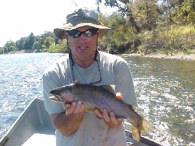 Bob on the Lower Sac with a lunker: 