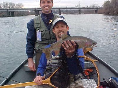 Gordon's big trout Lower Sac Jan 2004: 