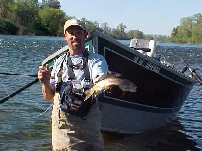 Lower Sacramento trout in hand: 