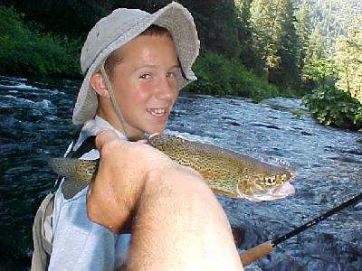 Conrad's first fish!: 