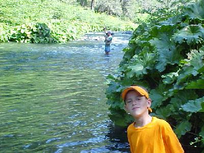 Dad and Son out on the McCloud: 