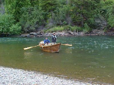 Mark Buell and the catch in my driftboat:
