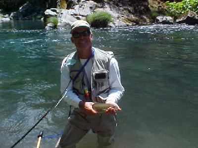 Frank Potts with his catch!: 