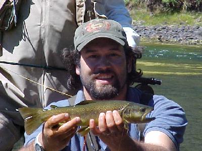Nico holding a nice brown: 