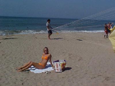 Carly Ringstead on the beach PV: