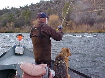 Santa Jim and Shasta high stick nymphing: 