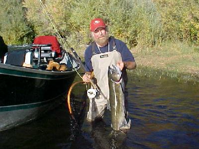 Tom Stienstra salmon catch 2003: