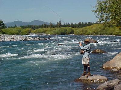 Trancura River Jack has one on!: 