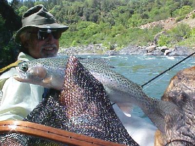 Mark Buell Upper Sac 2003 with trout: 