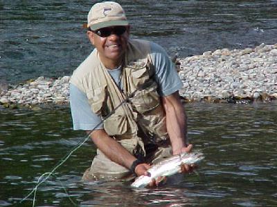 JUAN RAMOS WITH his Trucha: