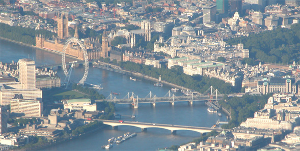 Dawn over London