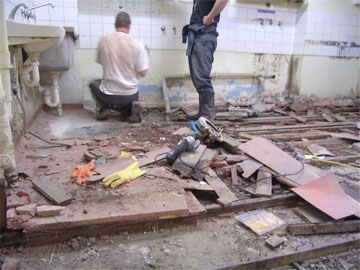 Removing Crossways floor: 