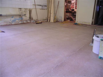 Crossways floor ready for the vinyl laying: 
