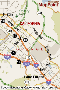 Starbucks Irvine map