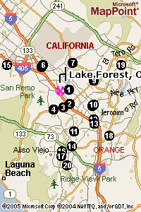 Starbucks Lake Forest map