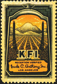 KFI QSL stamp: